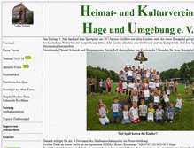 Tablet Screenshot of heimat-kultur-verein-hage.de